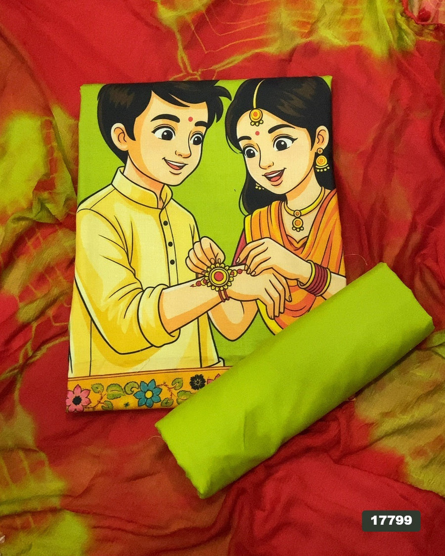 Cotton Silk Embroidery Suit Set