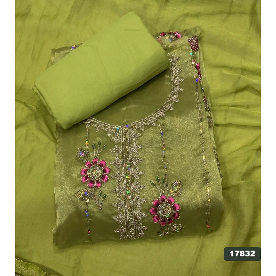 Shimmer Silk Embroidery Suit Set