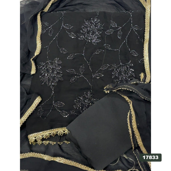 Gorgette Silk Embroidery Suit Set