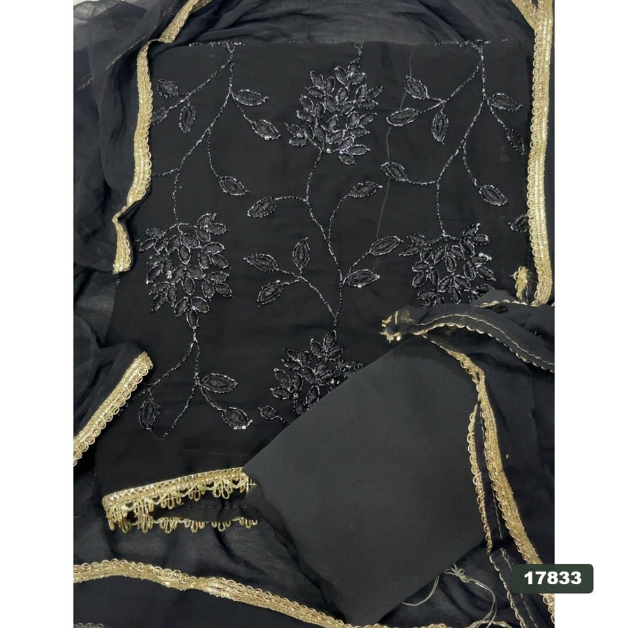Gorgette Silk Embroidery Suit Set