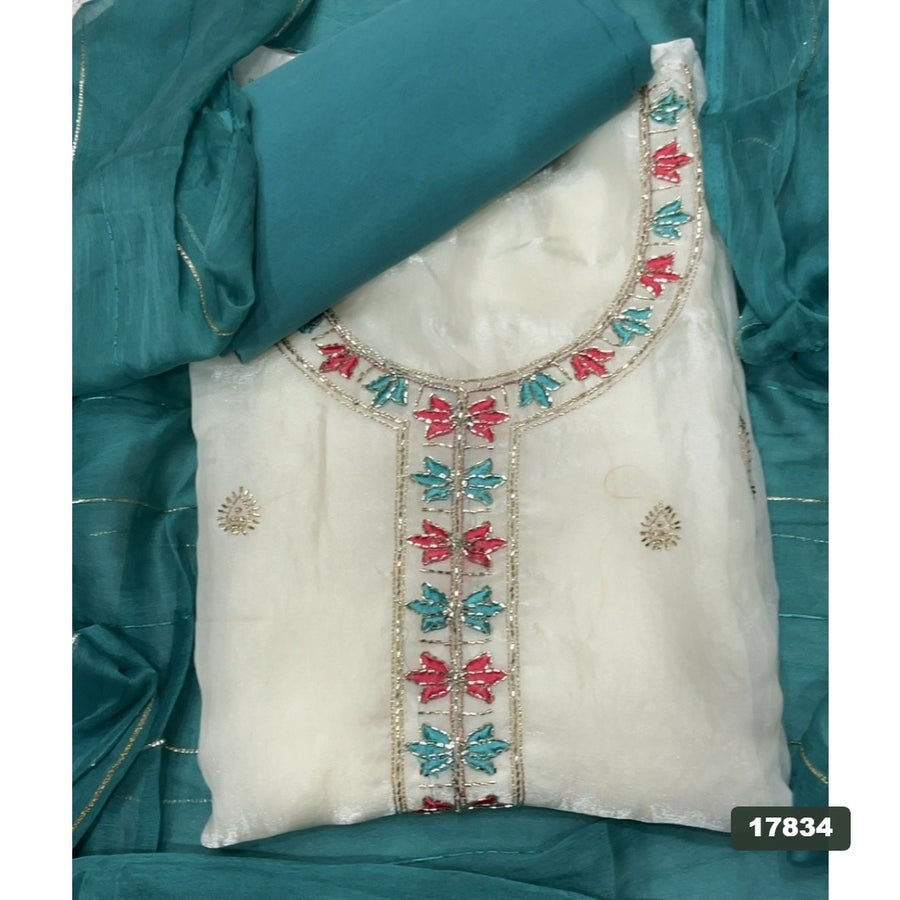 Silk Embroidery Suit Set