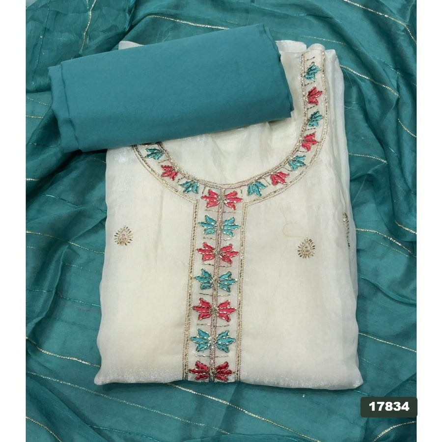 Silk Embroidery Suit Set