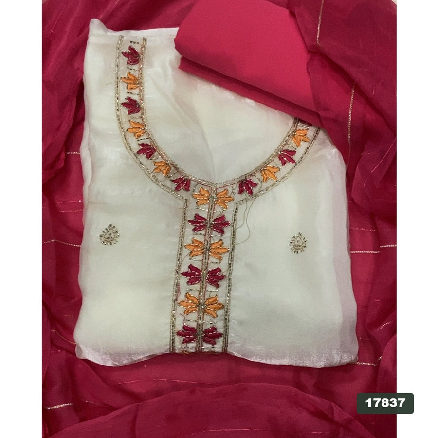 Silk Embroidery Suit Set