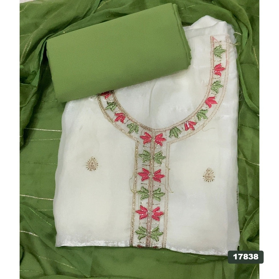Silk Embroidery Suit Set