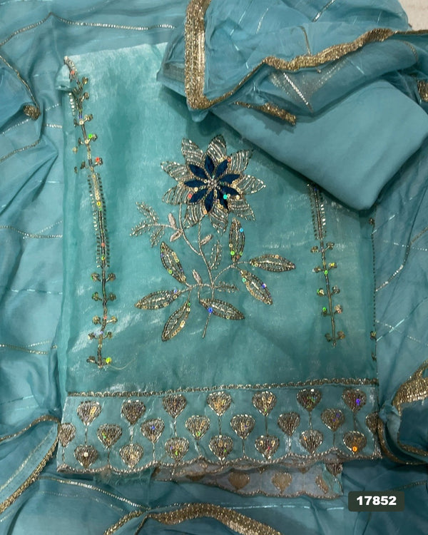 Silk Embroidery Suit Set