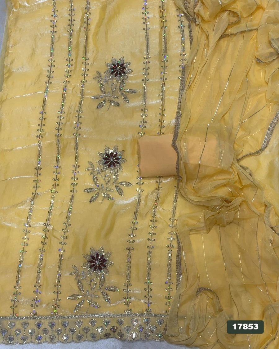 Silk Embroidery Suit Set