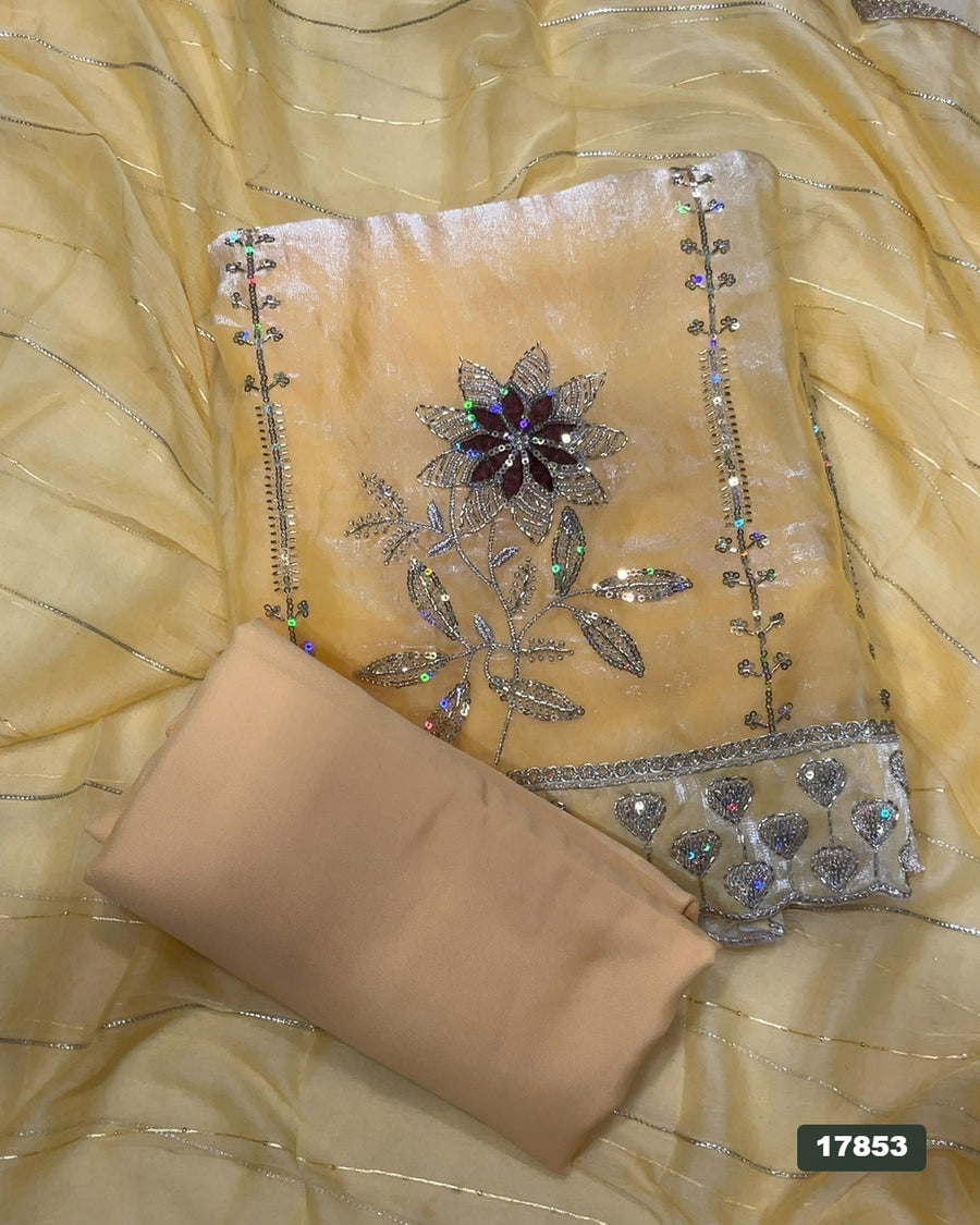 Silk Embroidery Suit Set
