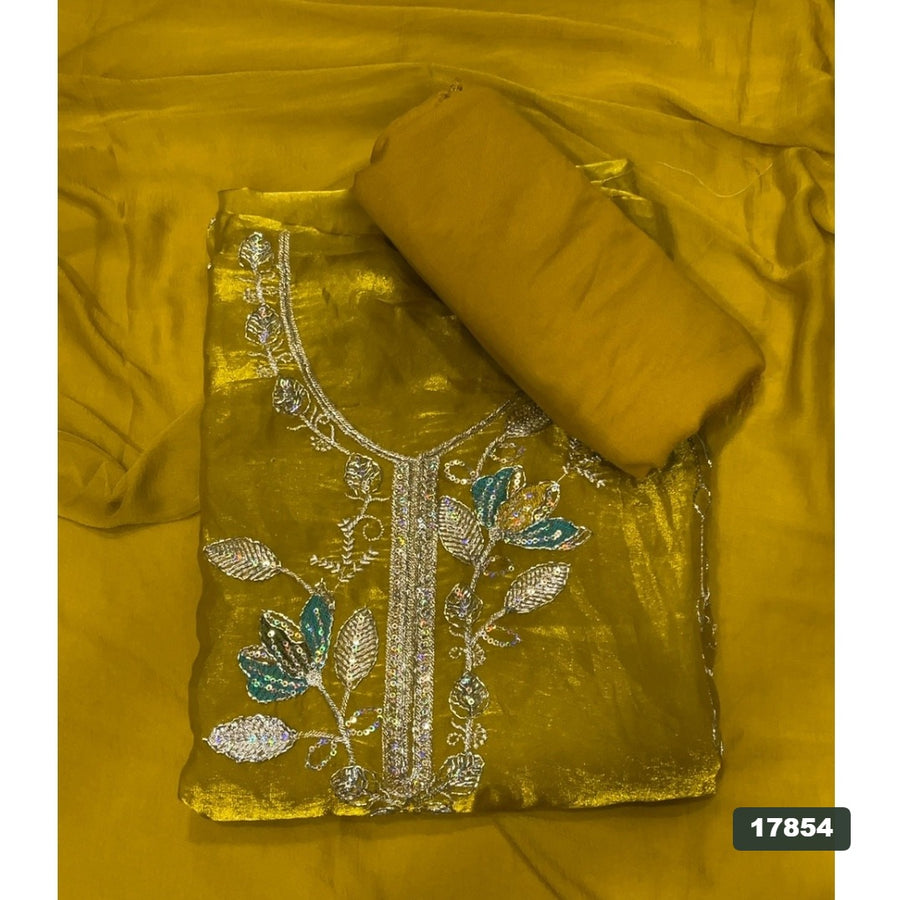 Silk Embroidery Suit Set