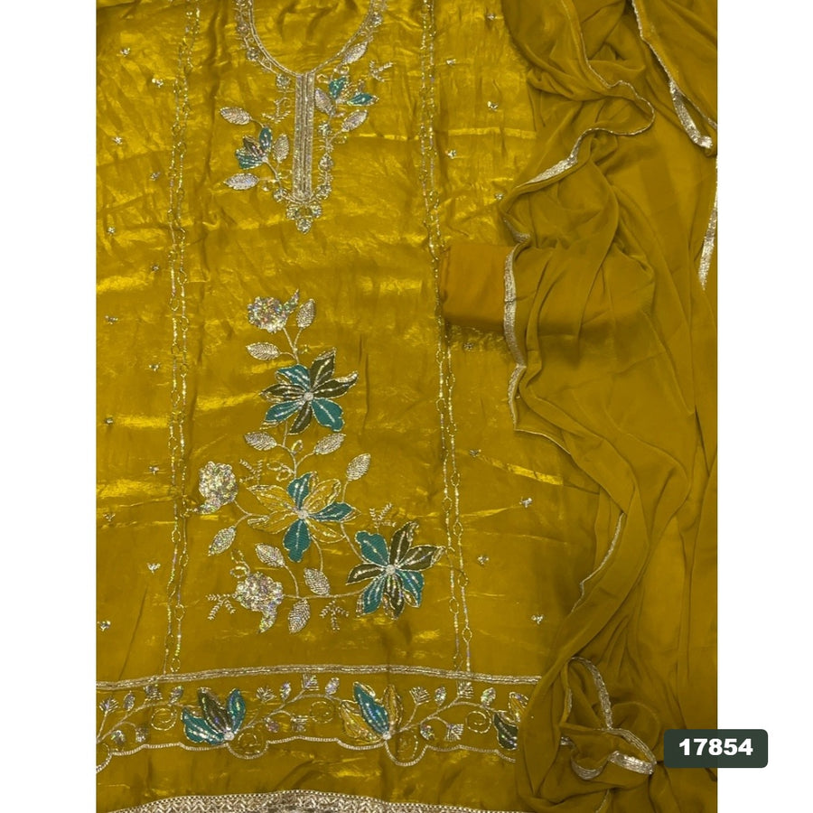 Silk Embroidery Suit Set