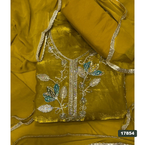 Silk Embroidery Suit Set