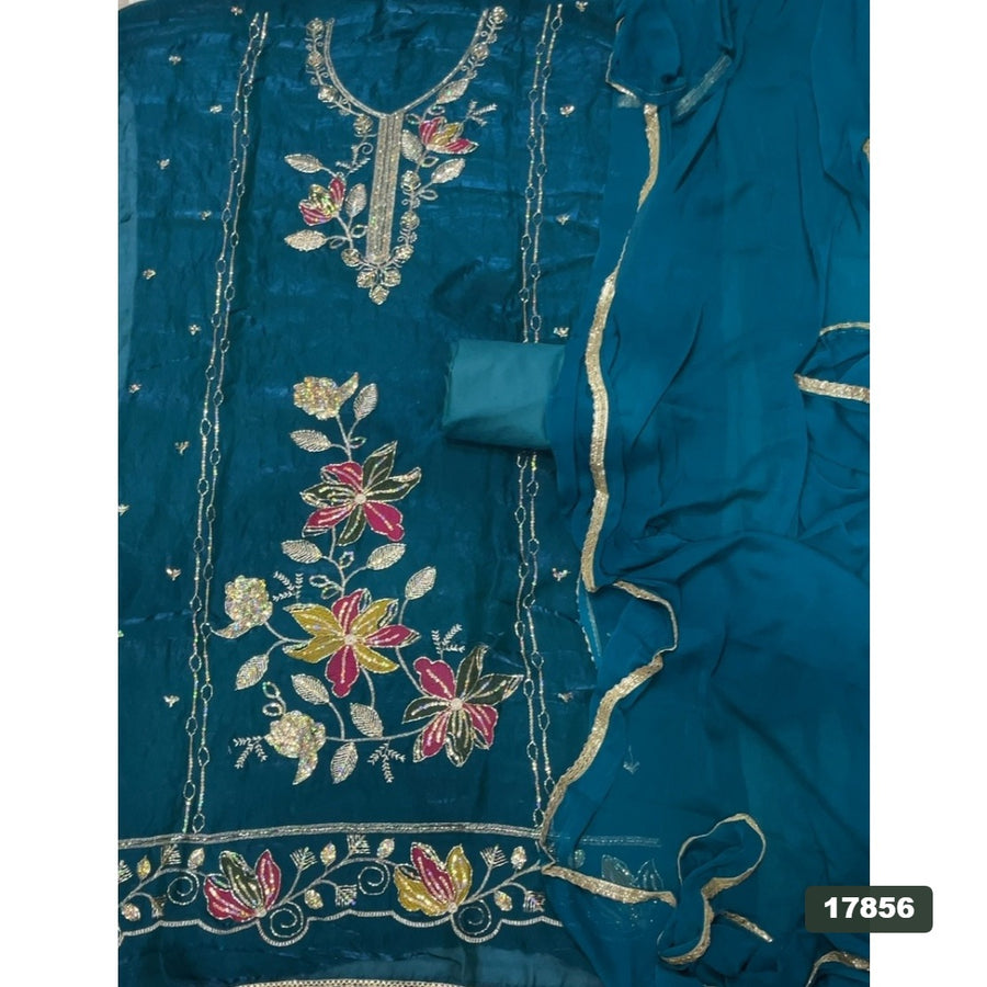 Silk Embroidery Suit Set