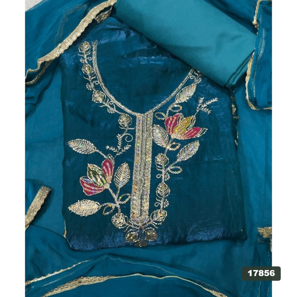 Silk Embroidery Suit Set
