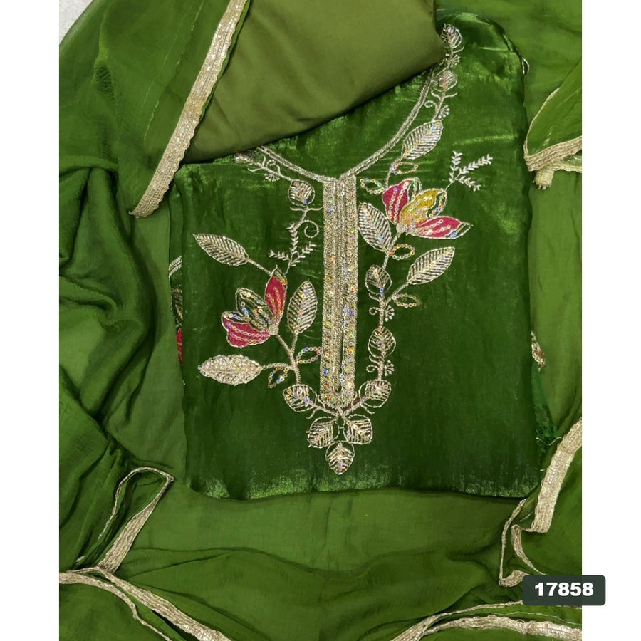 Silk Embroidery Suit Set