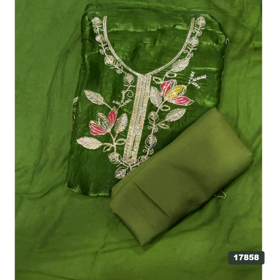 Silk Embroidery Suit Set