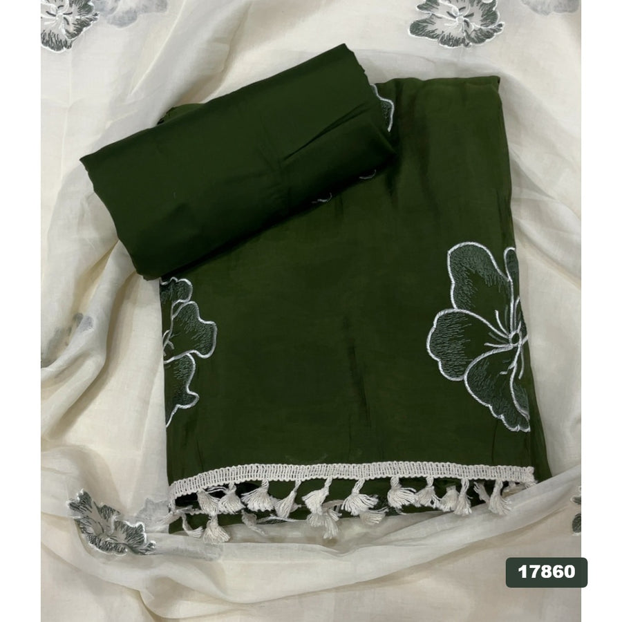 Pure Organza Silk Embroidery Suit Set