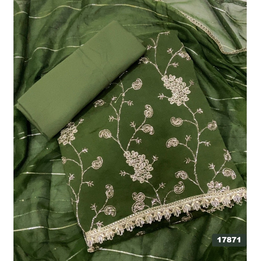 Silk Embroidery Suit Set