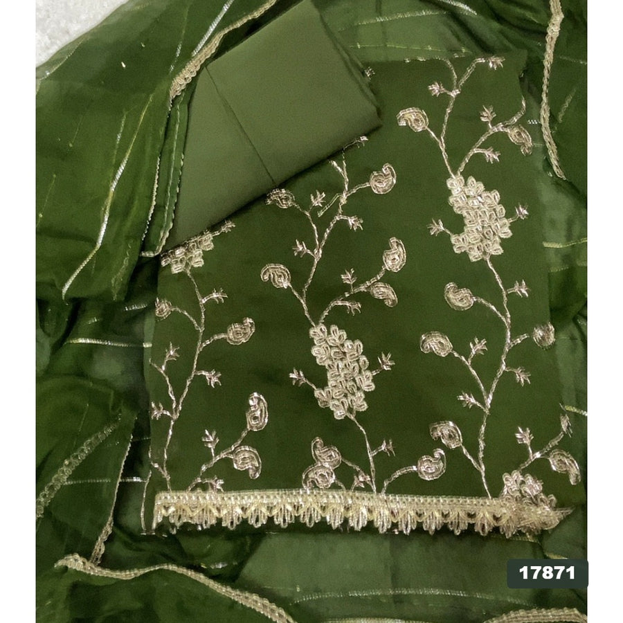 Silk Embroidery Suit Set