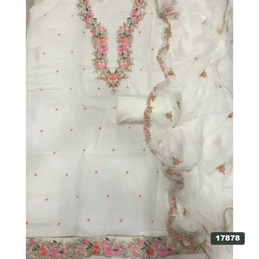 Muslin Silk Embroidery Suit Set