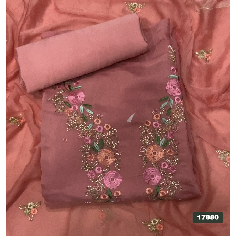 Muslin Silk Embroidery Suit Set