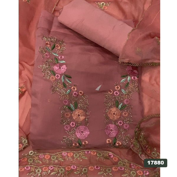 Muslin Silk Embroidery Suit Set