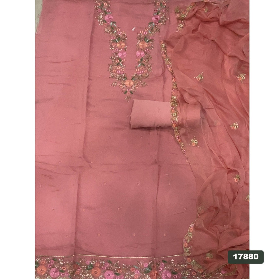 Muslin Silk Embroidery Suit Set