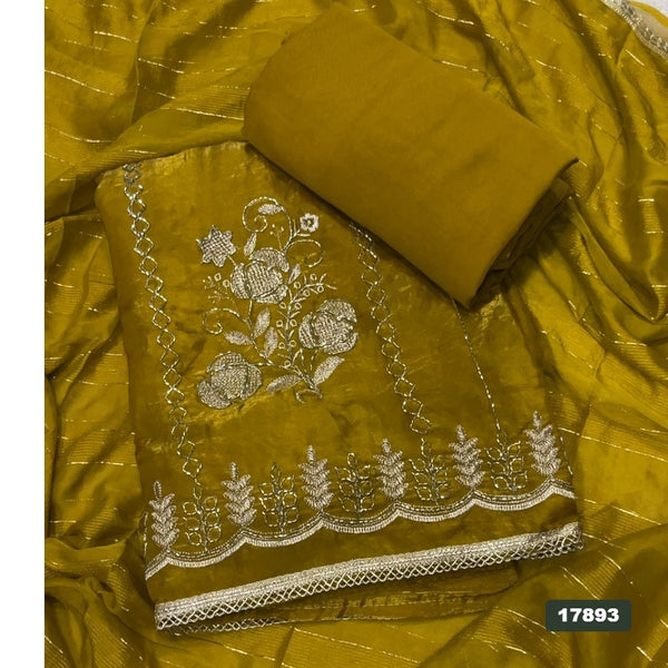 Silk Embroidery Suit Set
