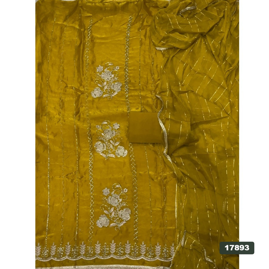 Silk Embroidery Suit Set