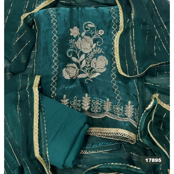 Silk Embroidery Suit Set