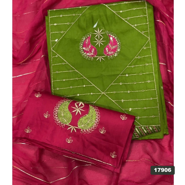 Jaam Silk Embroidery Suit Set