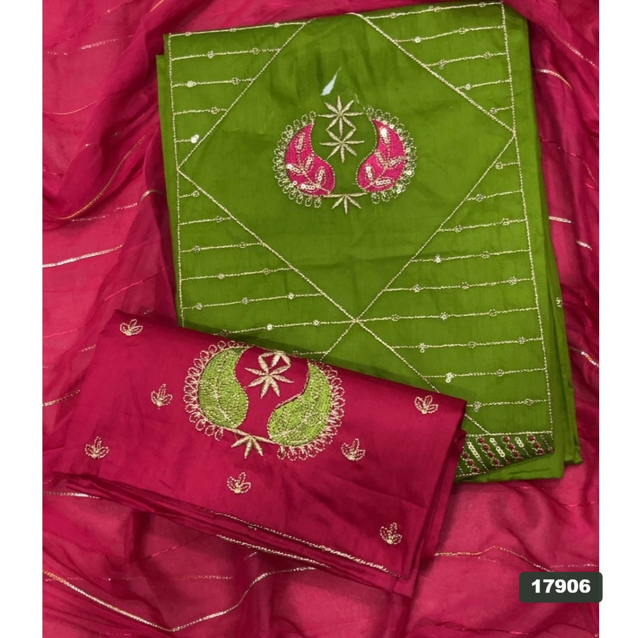 Jaam Silk Embroidery Suit Set