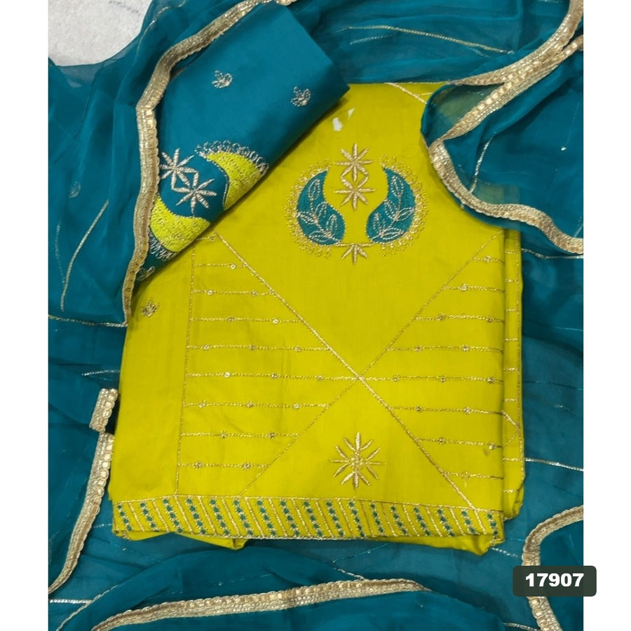 Jaam Silk Embroidery Suit Set