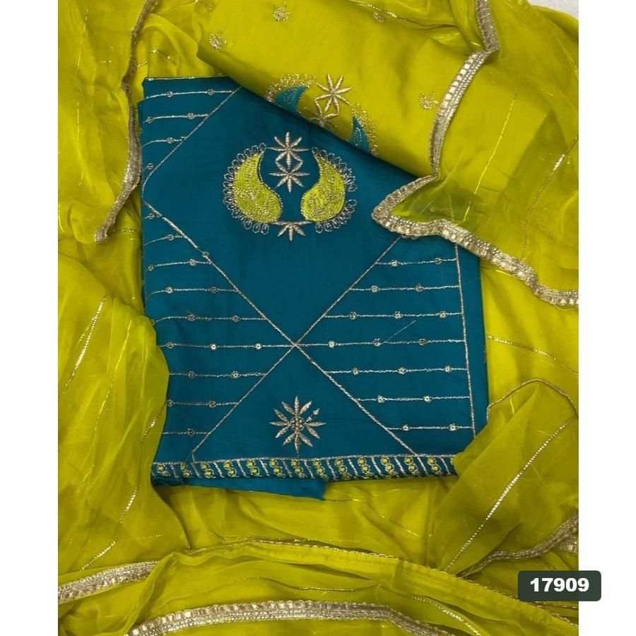 Jaam Silk Embroidery Suit Set