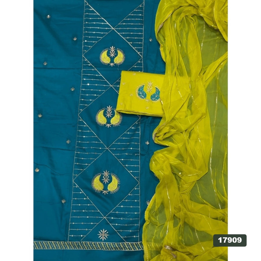 Jaam Silk Embroidery Suit Set