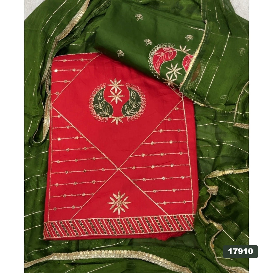 Jaam Silk Embroidery Suit Set