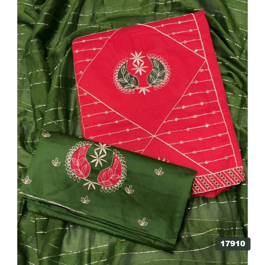Jaam Silk Embroidery Suit Set