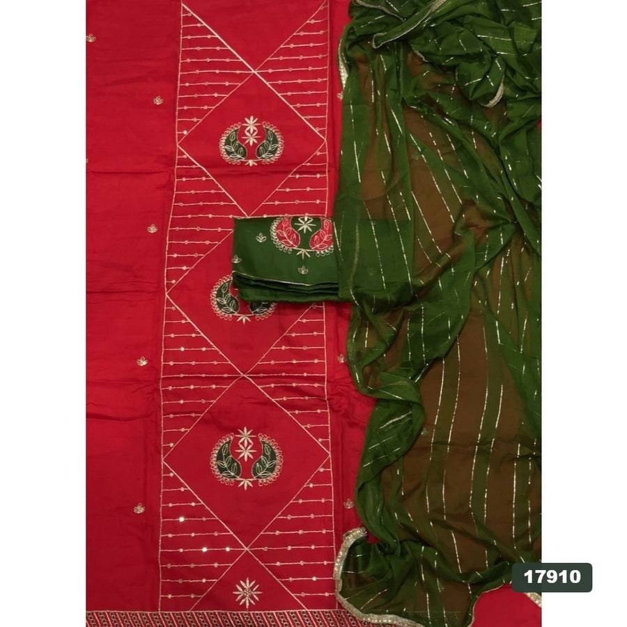 Jaam Silk Embroidery Suit Set