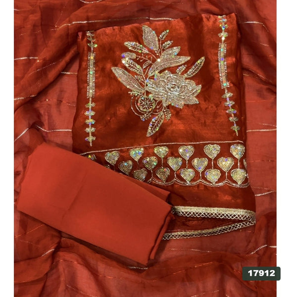 Silk Embroidery Suit Set