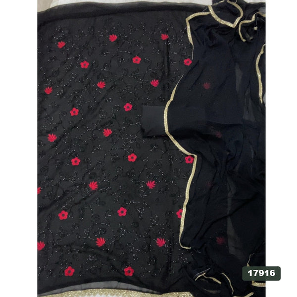 Gorgette Silk Embroidery Suit Set