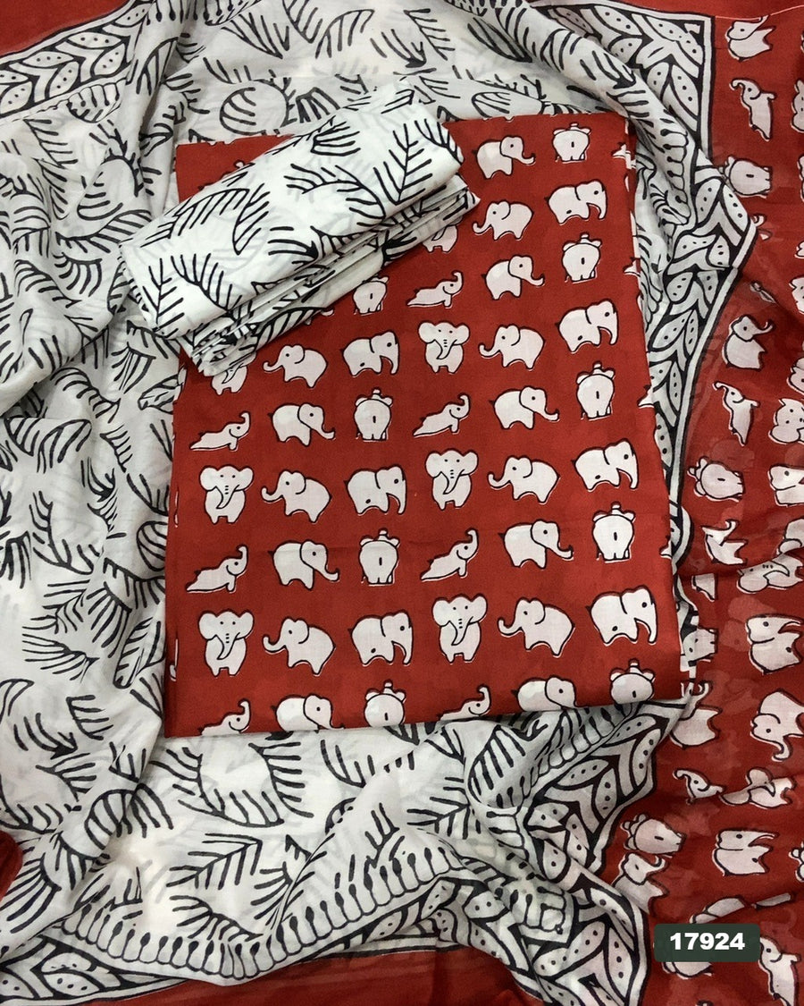 Celestial Pure Cotton Print Suit Set (Luxury Feel)
