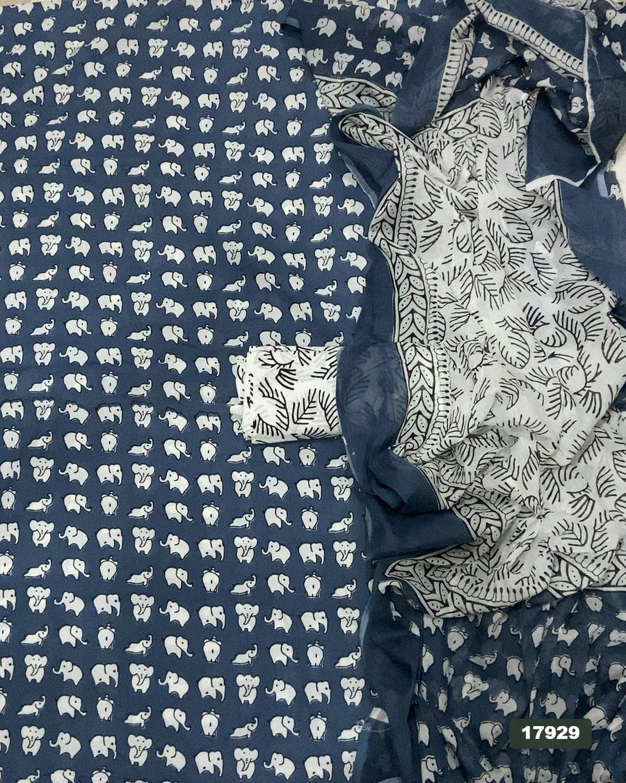 Celestial Pure Cotton Print Suit Set (Luxury Feel)