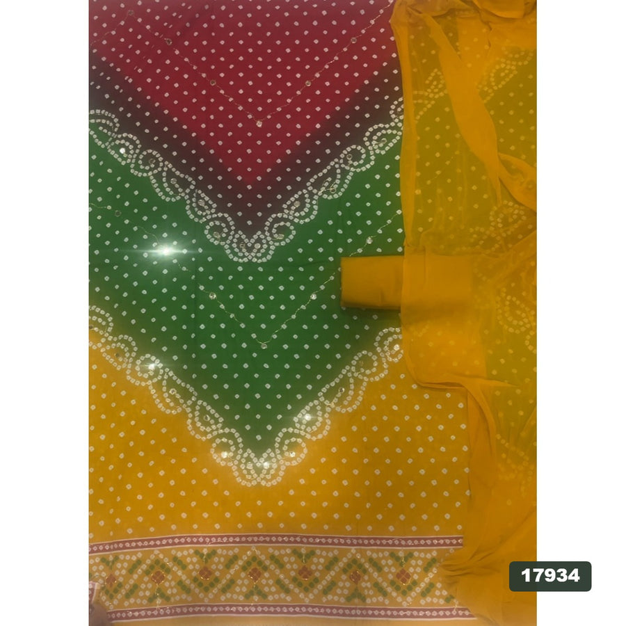 Cotton Silk Embroidery Suit Set