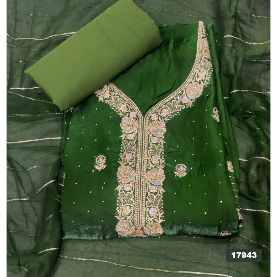 Silk Embroidery Suit Set