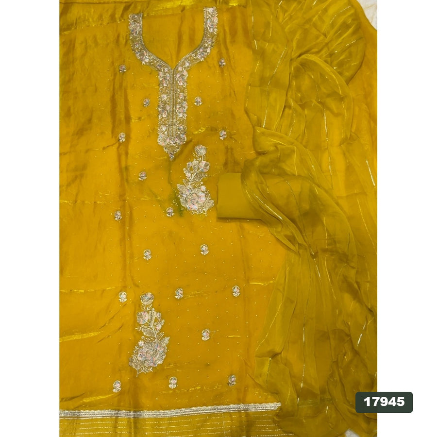Silk Embroidery Suit Set