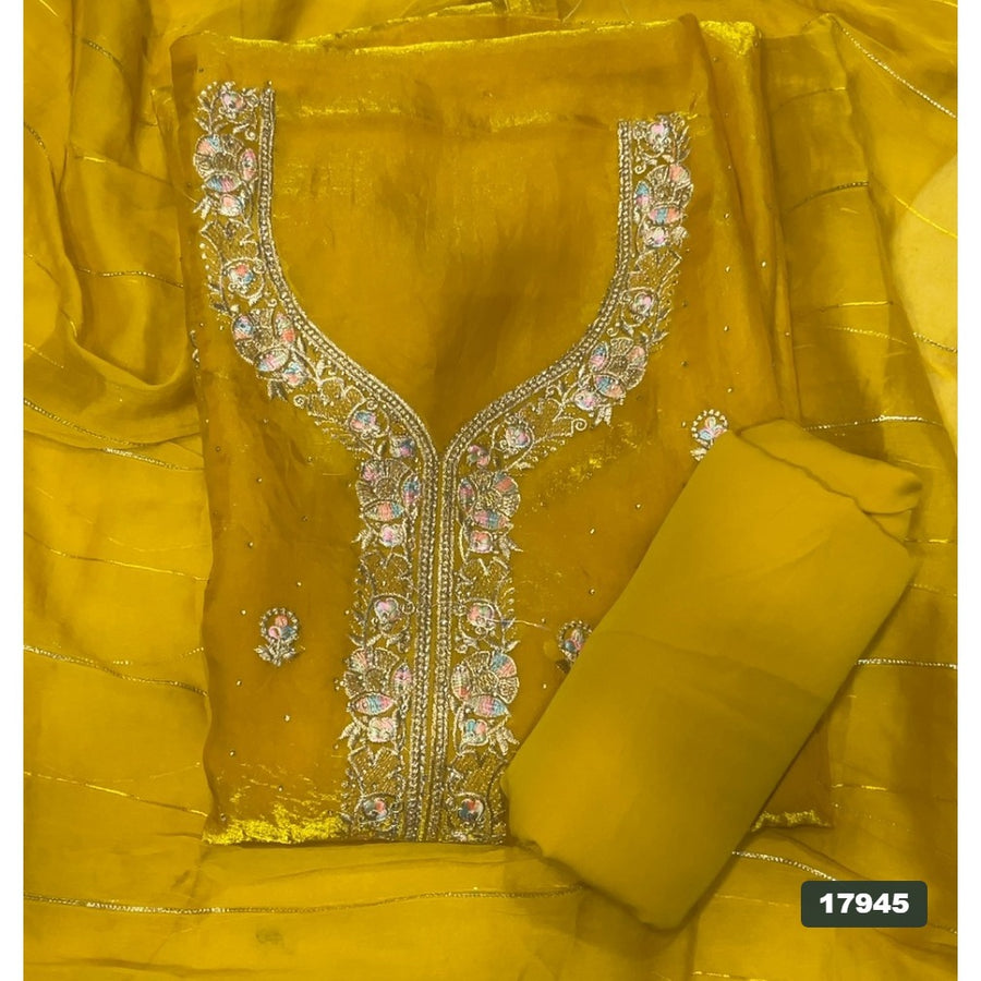 Silk Embroidery Suit Set