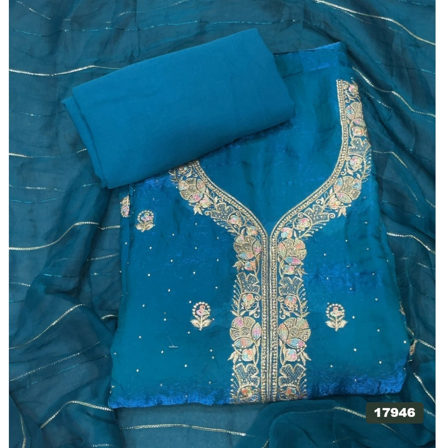 Silk Embroidery Suit Set