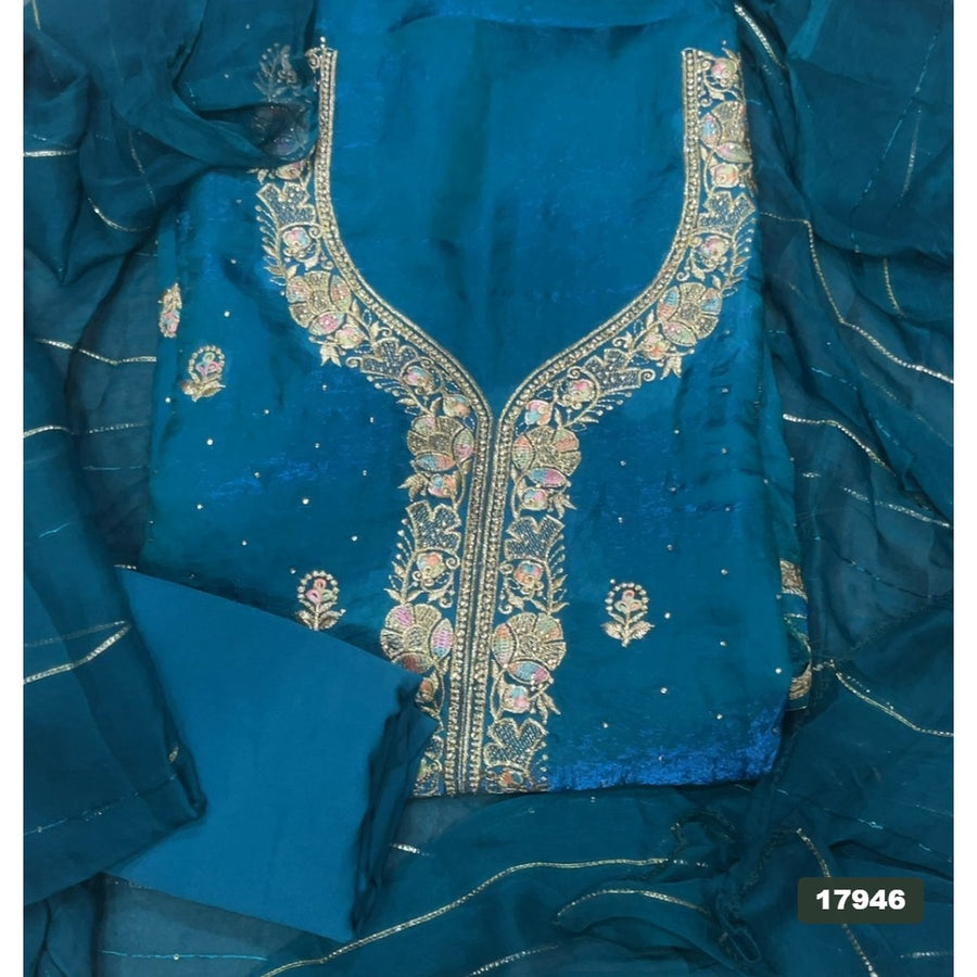 Silk Embroidery Suit Set