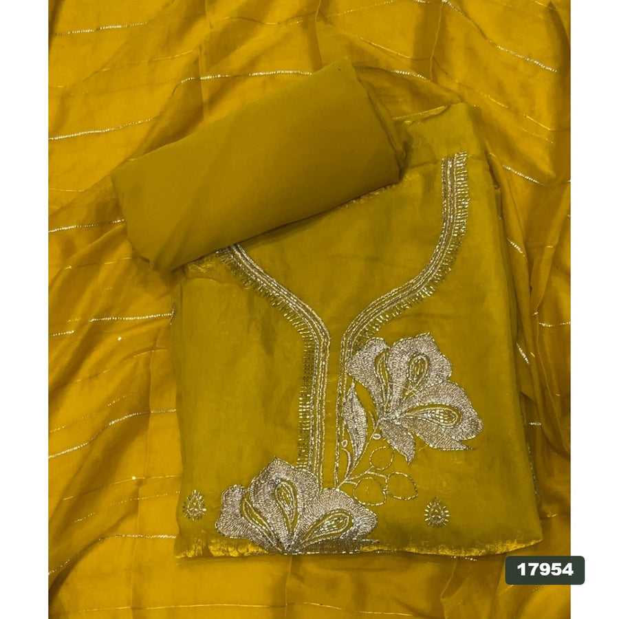 Silk Embroidery Suit Set