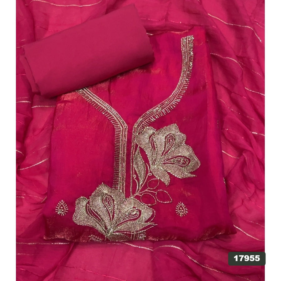 Silk Embroidery Suit Set