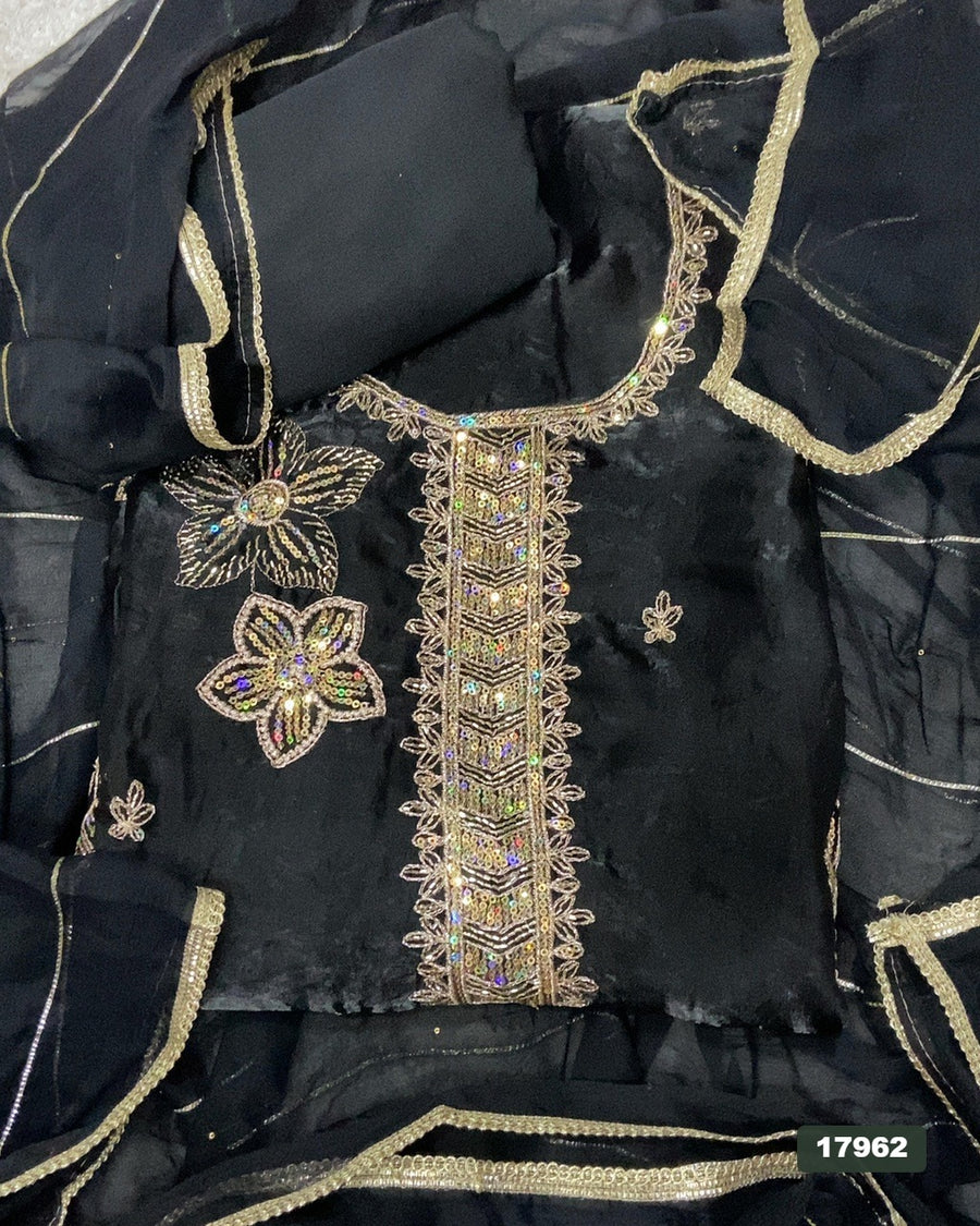 Silk Silk Embroidery Suit Set