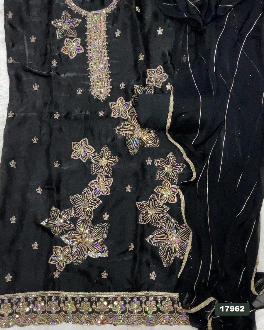 Silk Silk Embroidery Suit Set